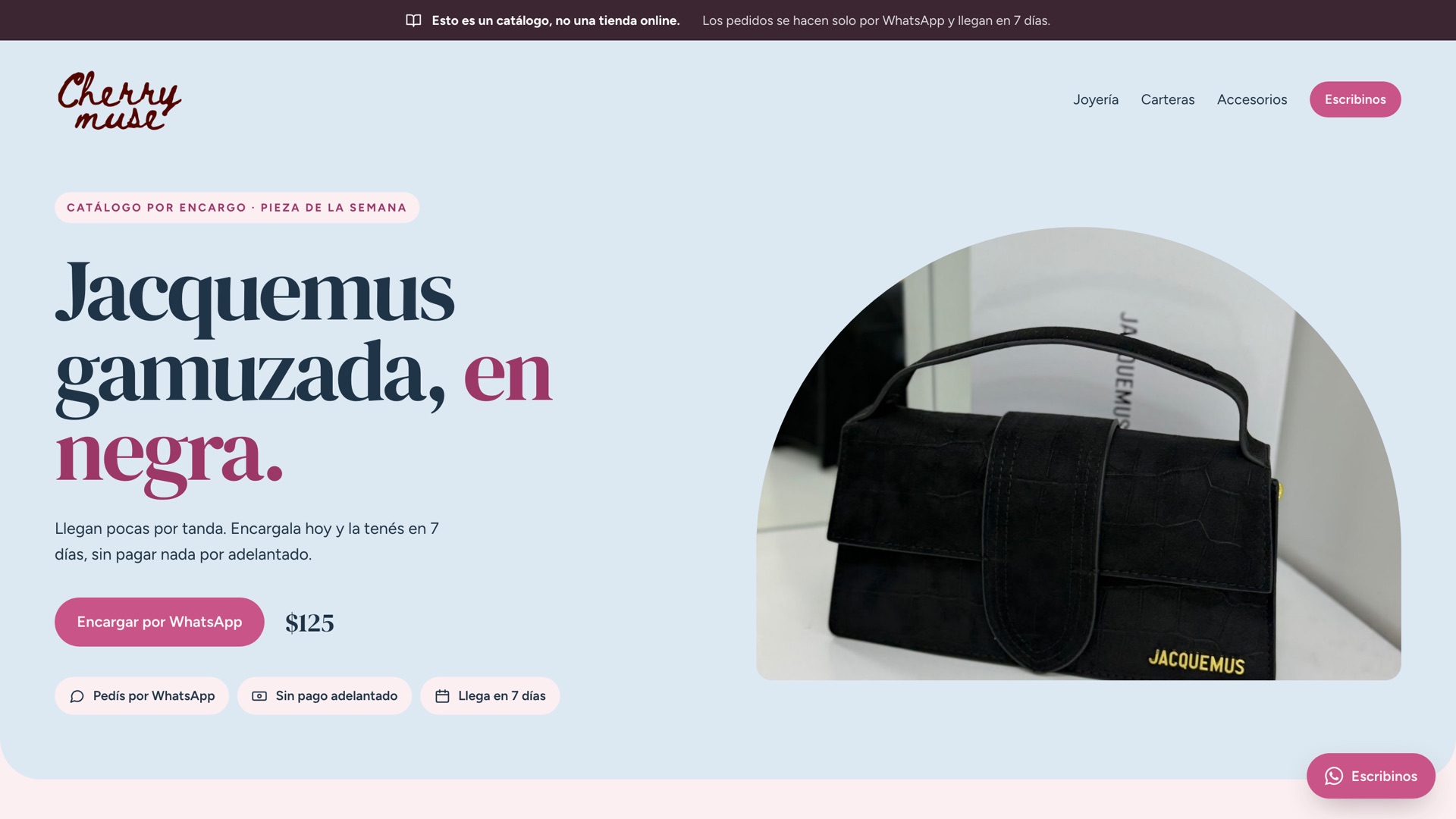 La tienda de Cherry Muse, uno de los proyectos